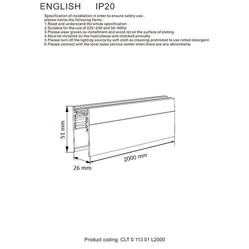 CLT 0.113 01 L2000 WH
