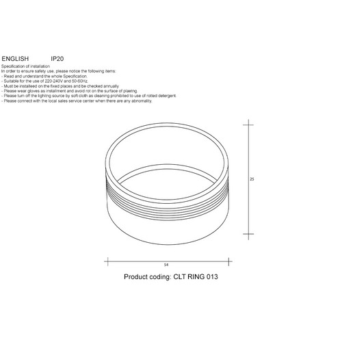 CLT RING 013 BL