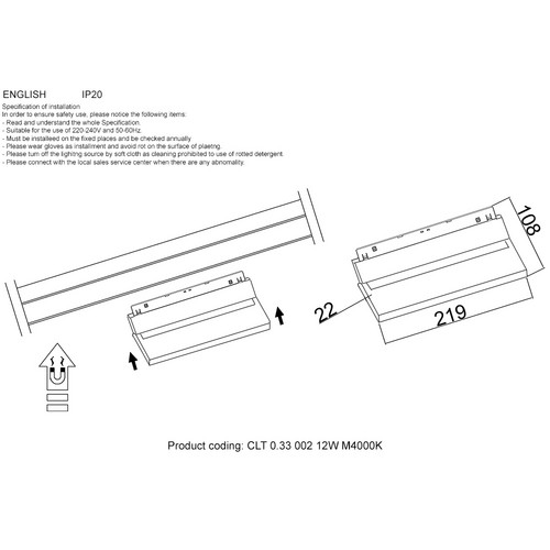 CLT 0.33 002 12W WH M4000K