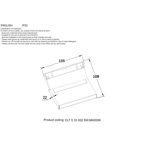 CLT 0.33 002 6W WH M4000K