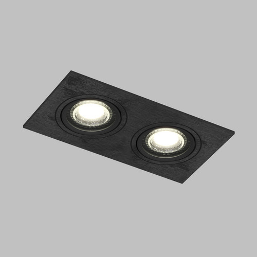 DK3022-BK Встраиваемый светильник, IP 20, 10 Вт, GU5.3, LED, черный, пластик