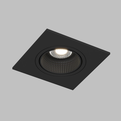 DK3071-BK Встраиваемый светильник, IP 20, 10 Вт, GU5.3, LED, черный/черный, пластик