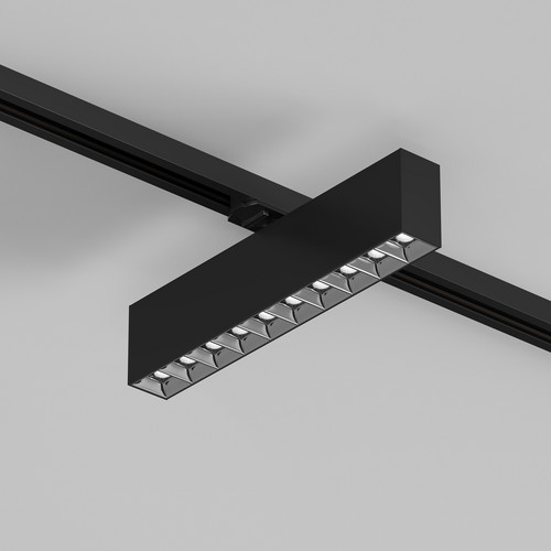 DK6444-BK Поворотный однофазный трековый светильник EDDER со светодиодом L273mm 220V 20W 30° 4000K IP20 черный алюминий