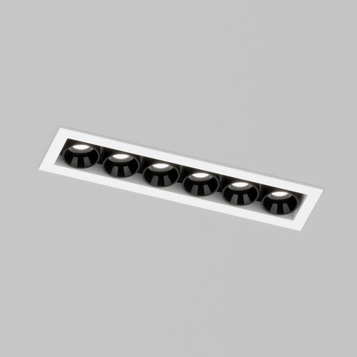DK2514-WB Встраиваемый светильник SPACE со светодиодом L126mm 220V 10W 38° 4000К IP20 белый/черный алюминий