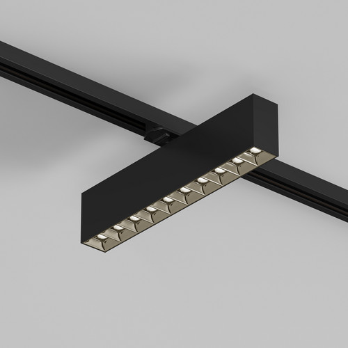 DK6434-BK Поворотный однофазный трековый светильник EDDER со светодиодом L273mm 220V 20W 30° 3000K IP20 черный алюминий