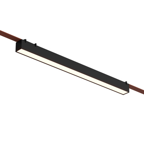 DK5577-BK Cветильник для трека-ремня Belty, серия Linear, со светодиодом, L642*W40*H45мм, 48V DC, 24W, RA90, 120°, 3000K, IP20, черный, алюминий