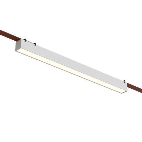 DK5577-WH Cветильник для трека-ремня Belty, серия Linear, со светодиодом, L642*W40*H45мм, 48V DC, 24W, RA90, 120°, 3000K, IP20, белый, алюминий