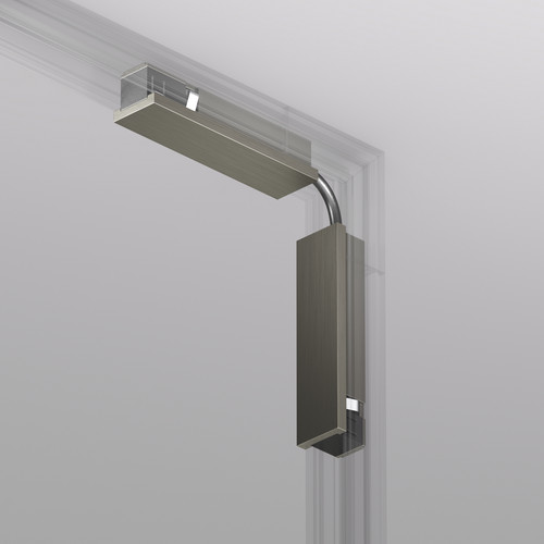 TR5724-DN Электрический коннектор для трека SHINE BASE 90° стена-потолок с поворотом трека под произвольным углом, темный никель, алюминий