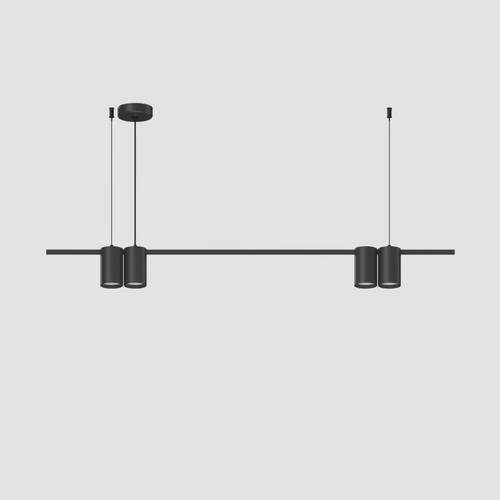 DK4061-BK Подвесной светильник ORBIT, IP20, 4xGU10 LED до 15 Вт, черный матовый, алюминий