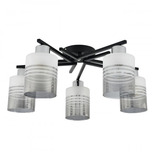 Escada 1132/5P E27*60W Black/Chrome