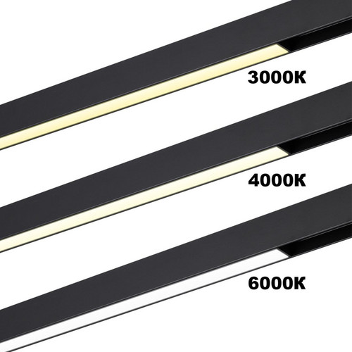 359940 PORT NT25 208 черный Трековый светильник с переключ. цв. темпер. IP20 LED 3000К\4000К\6000К 30W 90-240V VECTOR