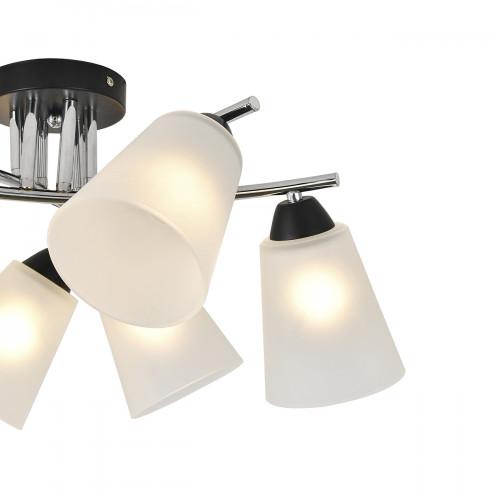 Escada 2132/6P E27*60W Black/Chrome