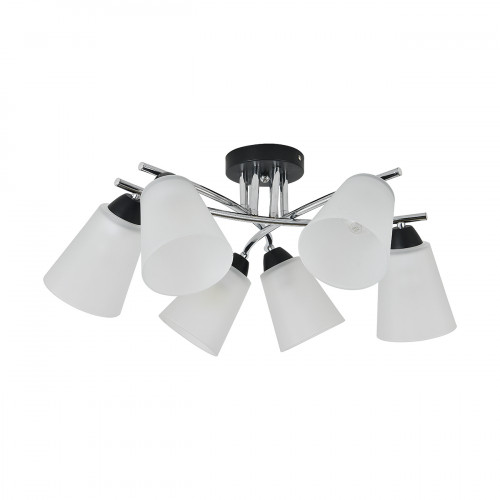 Escada 2132/6P E27*60W Black/Chrome