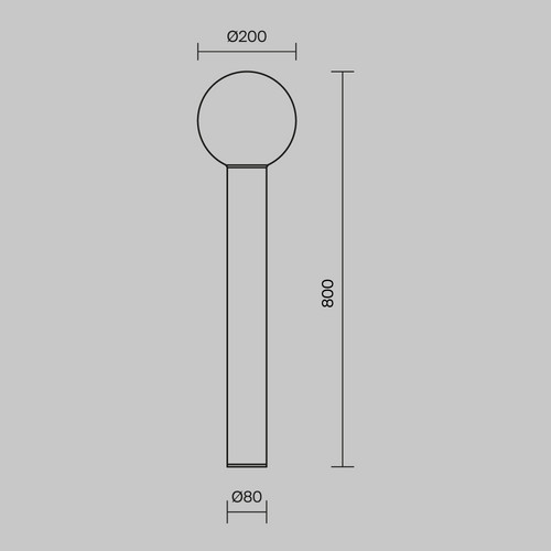 Ландшафтный светильник Outdoor O598FL-01B
