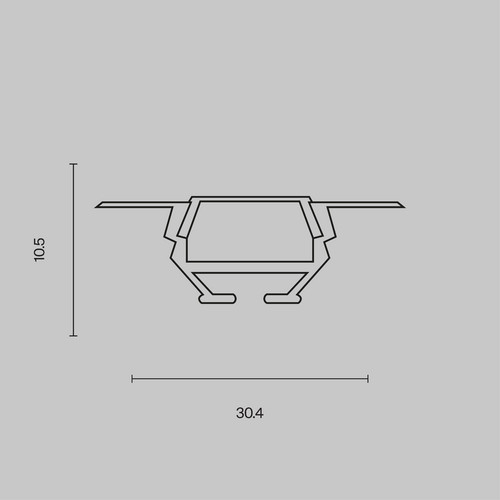 Профиль Led Strip ALM010S-2M