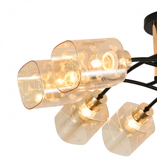 Escada 2113/8P E27*40W Black/Gold
