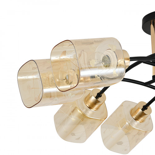 Escada 2113/8P E27*40W Black/Gold