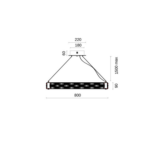 Люстра подвесная Festo Chrome FL1052-10P (FL1052-10P)