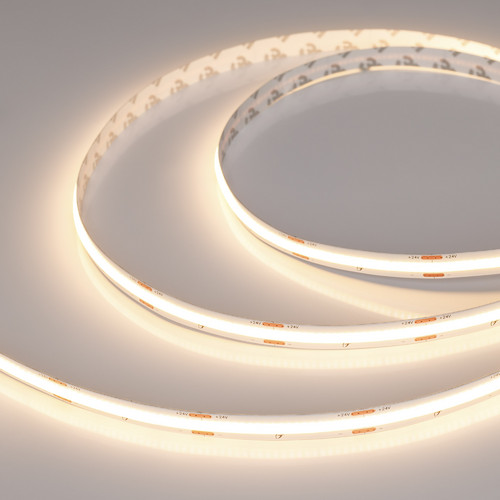 Светодиодная лента COB-X420-10mm 24V Warm2700 (4.8 W/m, IP20, 15m) (Arlight, 5 лет) (048824)