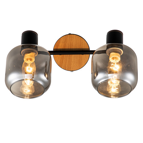 Escada 10177/2A E14*40W Black/Chrome/Wood