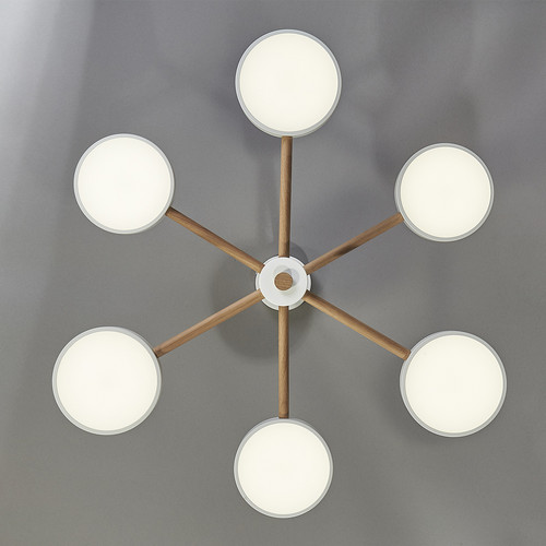 Escada 10236/6 LED*96W White/Wooden