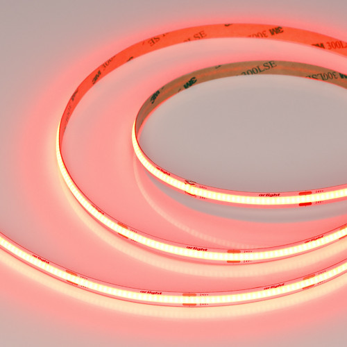 Светодиодная лента COB-X480-8mm 24V Red (8 W/m, IP20, 5m) (Arlight, -) (047739)