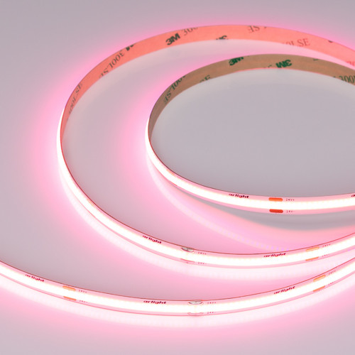 Светодиодная лента COB-X480-8mm 24V Pink (8 W/m, IP20, 5m) (Arlight, -) (047743)