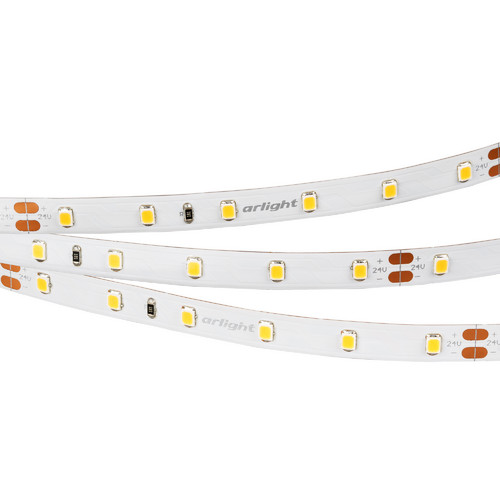 Светодиодная лента RT 2-5000 24V Day4000 (2835, 300 LED, CRI98) (Arlight, 7.2 Вт/м, IP20) (021408)