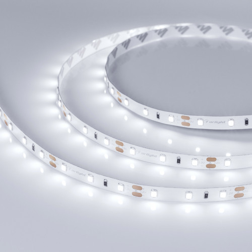 Светодиодная лента RT-A60-8mm 12V White6000 (4.8 W/m, IP20, 2835, 5m) (Arlight, -) (010522(2))