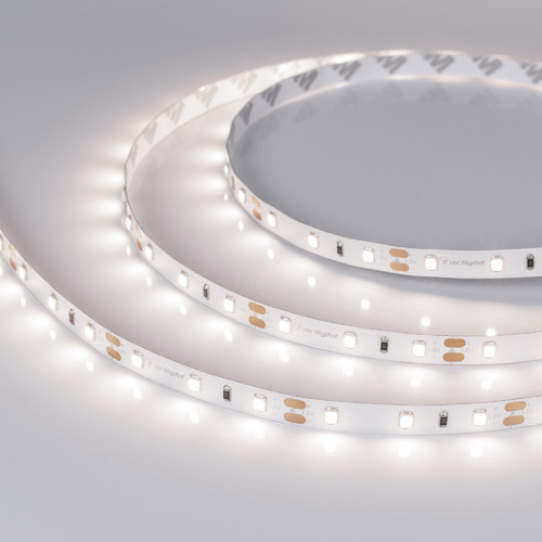 Светодиодная лента RT-A60-8mm 12V Day4000 (4.8 W/m, IP20, 2835, 5m) (Arlight, Открытый) (011568(2))