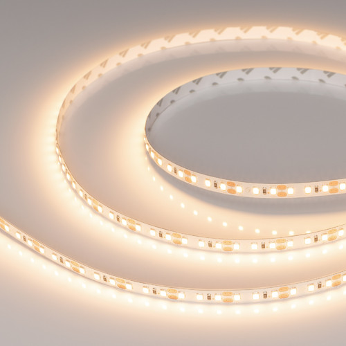 Светодиодная лента RT-A120-8mm 12V Warm3000 (14.4 W/m, IP20, 2835, 5m) (Arlight, Открытый) (024340(2))