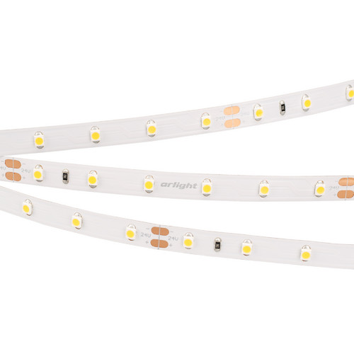 Светодиодная лента RT 2-5000 24V Warm2700 (3528, 300 LED, LUX) (Arlight, 4.8 Вт/м, IP20) (016145)