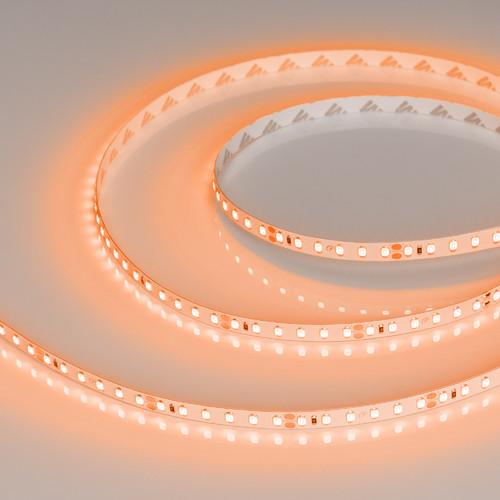 Светодиодная лента RT-A120-8mm 24V Orange (9.6 W/m, IP20, 2835, 5m) (Arlight, -) (015896(2))