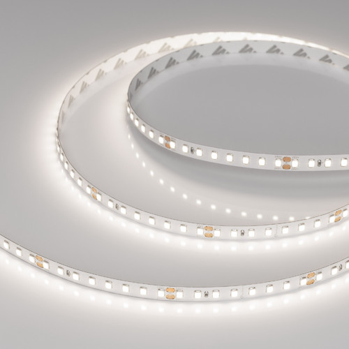 Светодиодная лента RT-A128-8mm 24V Day5000 (10 W/m, IP20, 5m) (Arlight, высок.эфф.150 лм/Вт) (038756(1))