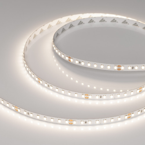 Светодиодная лента RT-A128-8mm 24V Day4000 (10 W/m, IP20, 5m) (Arlight, высок.эфф.150 лм/Вт) (036211(1))