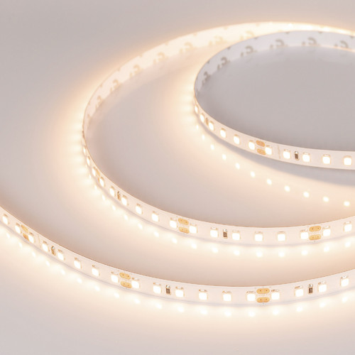 Светодиодная лента RT-A120-8mm 24V Warm3500 (14.4 W/m, IP20, 2835, 5m) (Arlight, Открытый) (028521(2))
