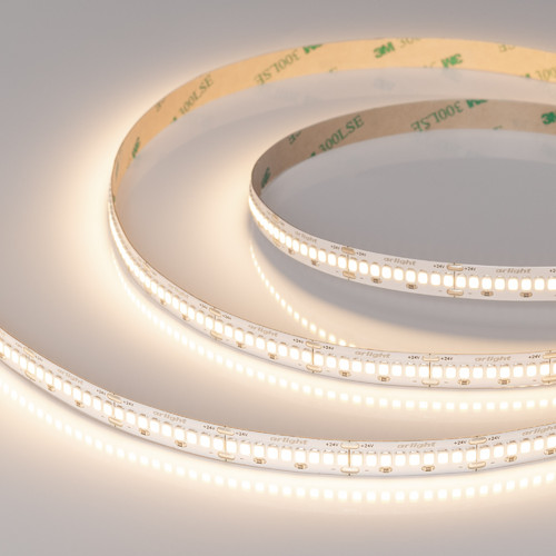 Светодиодная лента ULTRA-A288-10mm 24V Warm3000 (17 W/m, IP20, 5m) (Arlight, высок.эфф.200 лм/Вт) (054931)