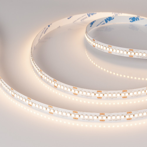 Светодиодная лента RT-A240-10mm 24V Warm3000 (19.2 W/m, IP20, 3528, 5m) (Arlight, Открытый) (028621(2))