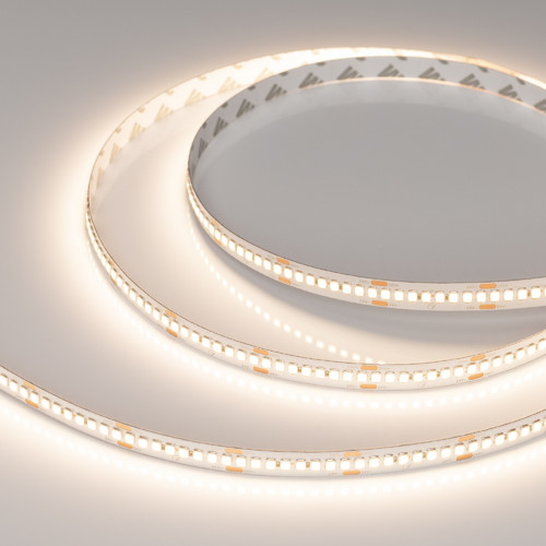 Светодиодная лента RT-A240-10mm 24V Warm3500 (22 W/m, IP20, 2835, 5m) (Arlight, высок.эфф.150 лм/Вт) (038744)