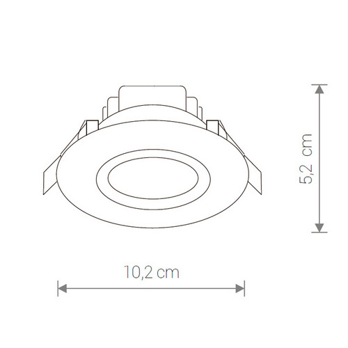 Встраиваемый светильник Nowodvorski Helios Led White 8992
