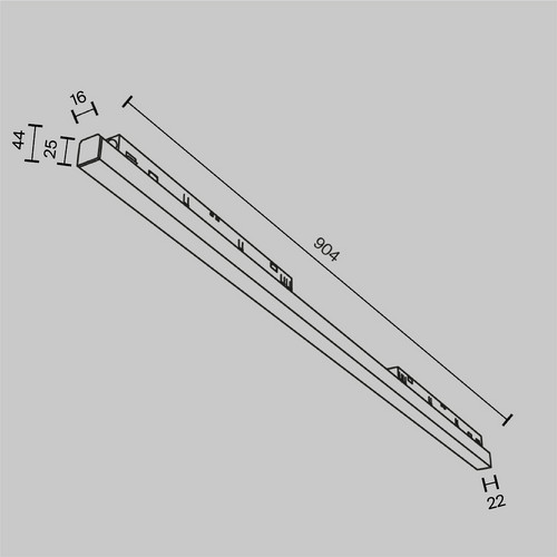 Трековый светильник Technical TR030-4-30WTW-DD-B