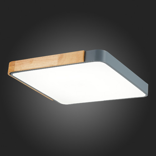 SLE201272-01 Светильник потолочный Серый, Светлое дерево/Белый LED 1*42W 3000K/4000K/6000K FESTA