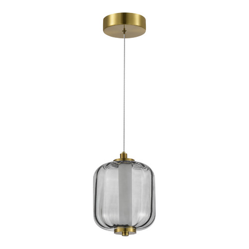 SL1193.313.01 Подвес ST-Luce Латунь/Дымчатый LED 1*10,8W 3000K SUMMER