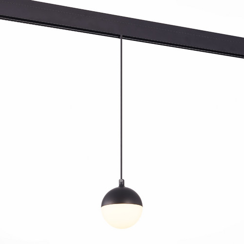 ST358.443.07PWM4 Магнитный трековый светильник подвесной Черный LED 1*7W 4000K 520Lm Ra>80 120о IP20 SKYLINE 48