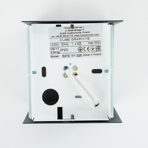Настенный светильник Nowodvorski Cube Graphite Graphite 5272