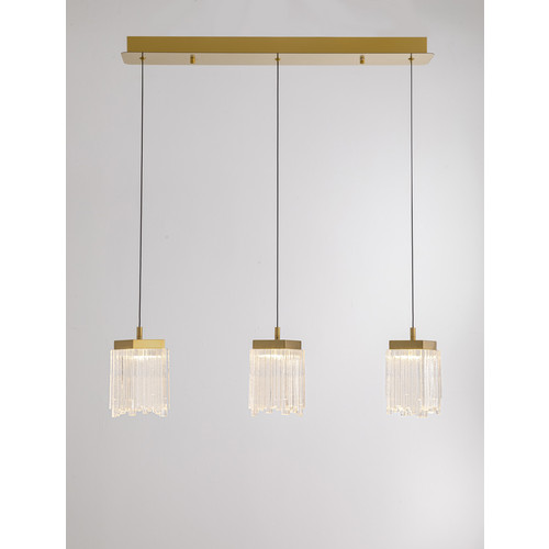 Подвесной светильник MD25020403-3B2 Satin gold, LED/16.4W, 3000K dimmable