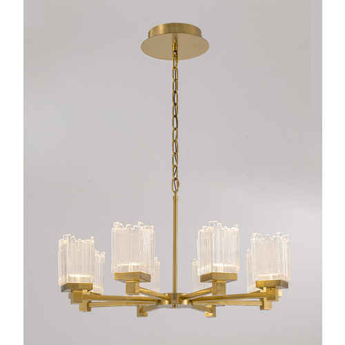 Подвесной светильник MD25020403-8A2 Satin gold, LED/39.8W, 3000K dimmable
