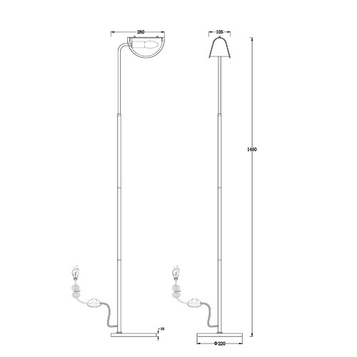 Напольный светильник (торшер) Freya FR5228FL-01C