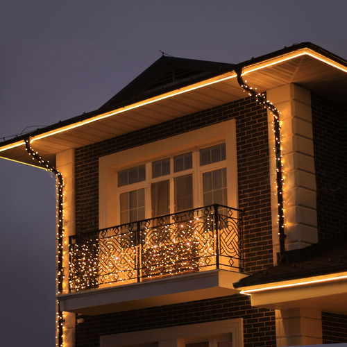 Светодиодный гибкий неон 220 В 9.6 Вт/м 120 Led/м 2835 IP67, односторонний теплый белый 3300 K, 50 м Гибкий неон 220V 9,6W 120Led 2835 IP67 односторонний теплый белый, 50 м