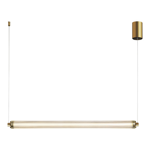 utsenka-SL6224.313.01 Светильник подвесной ST-Luce Латунь/Прозрачный LED 1*30W 4000K BAMBOO